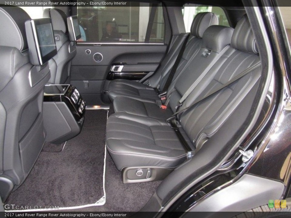Ebony/Ebony Interior Rear Seat for the 2017 Land Rover Range Rover Autobiography #123187547