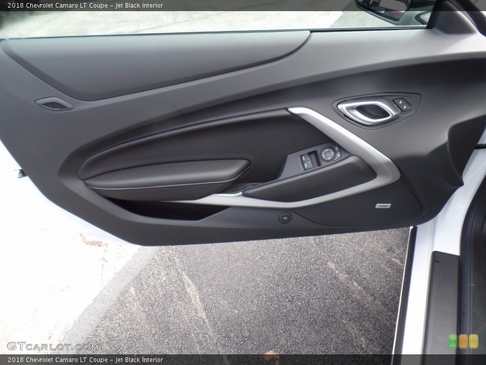Jet Black Interior Door Panel for the 2018 Chevrolet Camaro LT Coupe #123189302