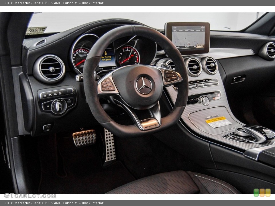 Black Interior Dashboard for the 2018 Mercedes-Benz C 63 S AMG Cabriolet #123191852
