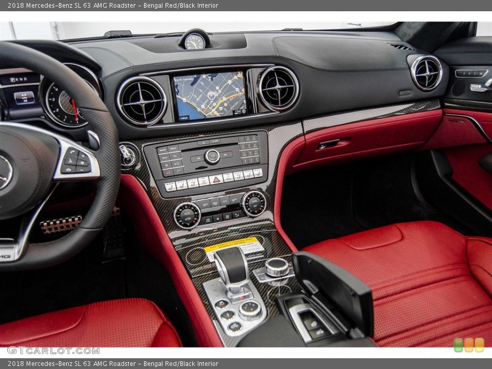 Bengal Red/Black Interior Dashboard for the 2018 Mercedes-Benz SL 63 AMG Roadster #123192116