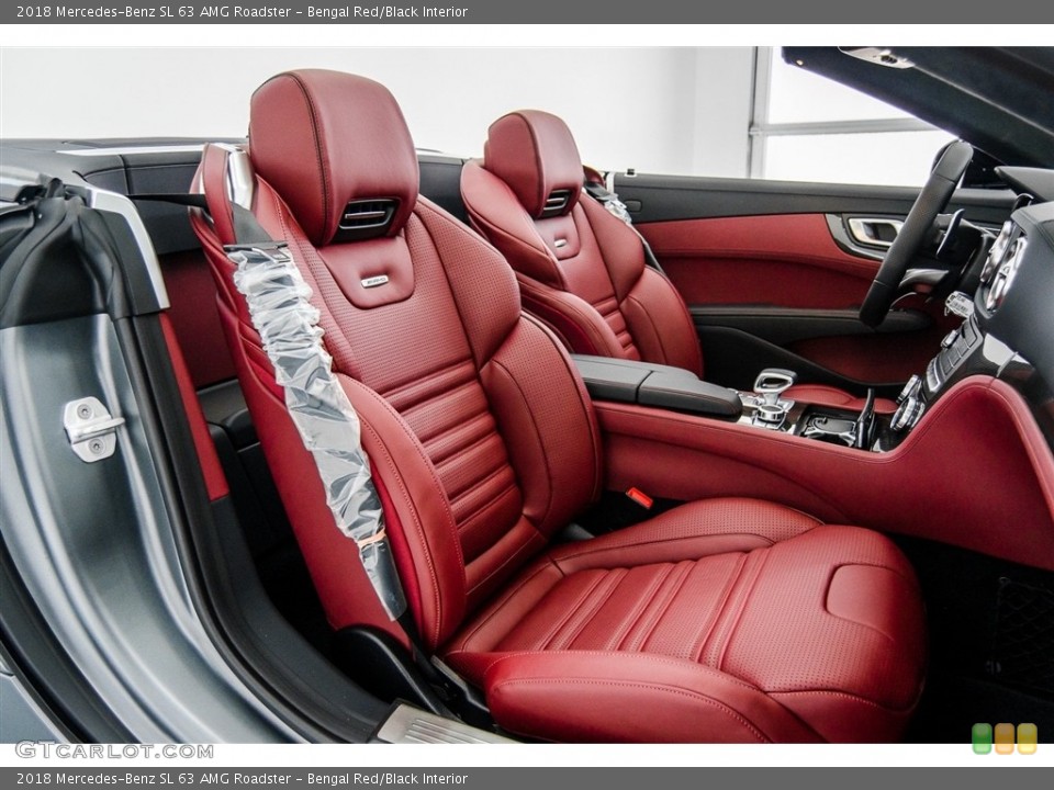 Bengal Red/Black Interior Front Seat for the 2018 Mercedes-Benz SL 63 AMG Roadster #123192145
