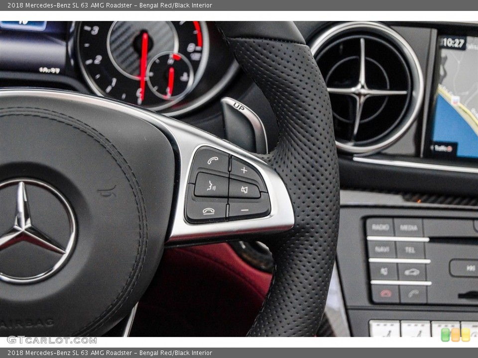 Bengal Red/Black Interior Controls for the 2018 Mercedes-Benz SL 63 AMG Roadster #123192317