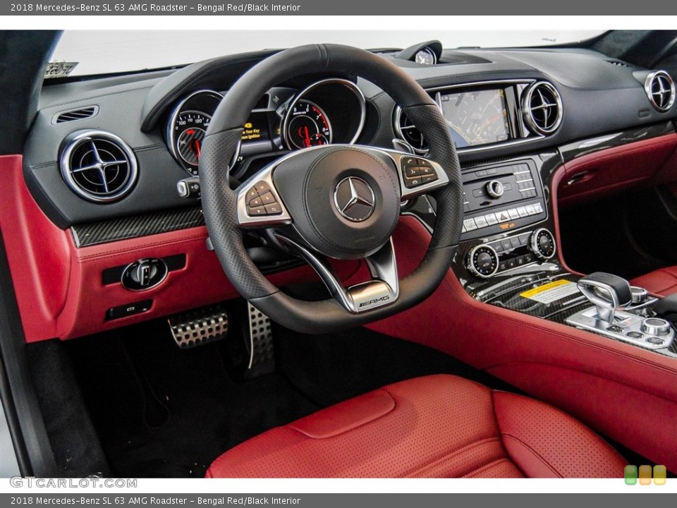 Bengal Red/Black Interior Front Seat for the 2018 Mercedes-Benz SL 63 AMG Roadster #123192533