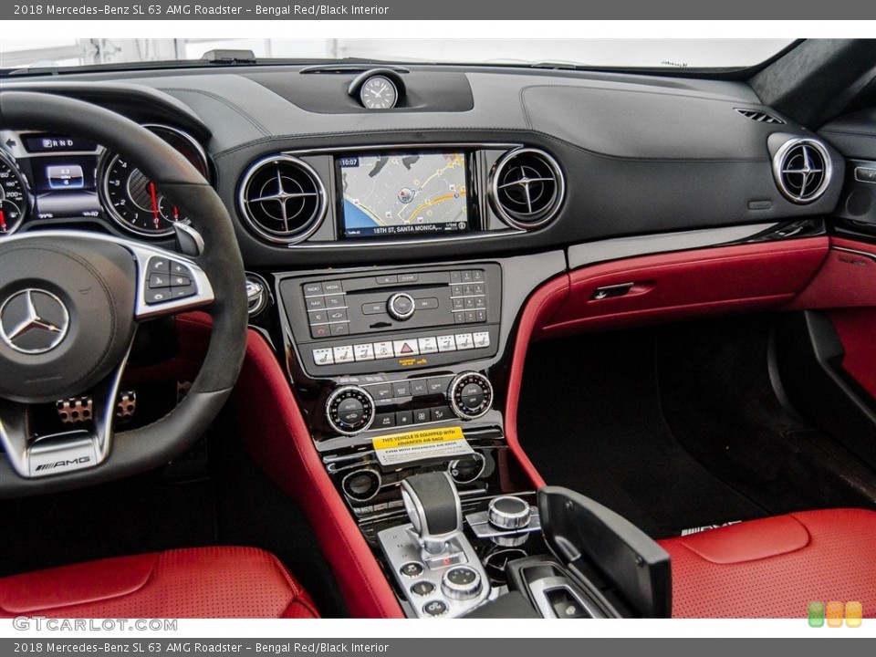 Bengal Red/Black Interior Dashboard for the 2018 Mercedes-Benz SL 63 AMG Roadster #123192854