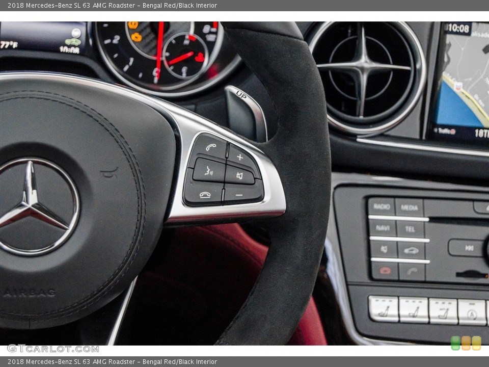Bengal Red/Black Interior Controls for the 2018 Mercedes-Benz SL 63 AMG Roadster #123193034