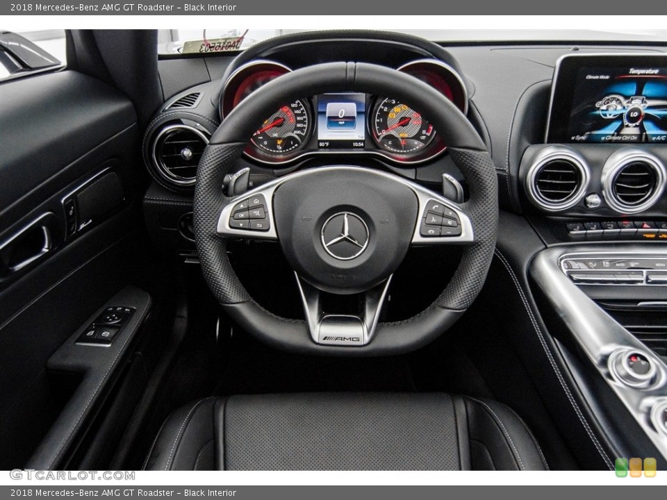 Black Interior Steering Wheel for the 2018 Mercedes-Benz AMG GT Roadster #123195315