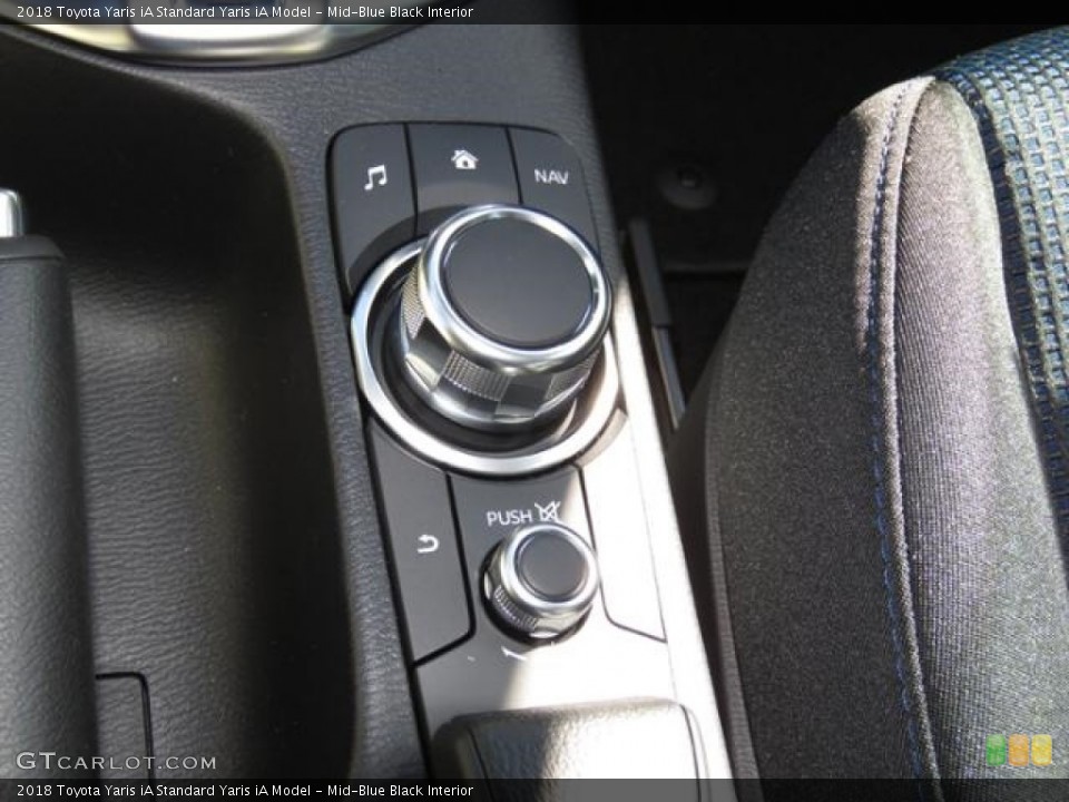 Mid-Blue Black Interior Controls for the 2018 Toyota Yaris iA  #123195393