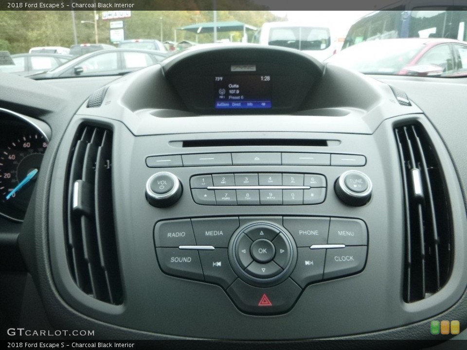 Charcoal Black Interior Controls for the 2018 Ford Escape S #123200580