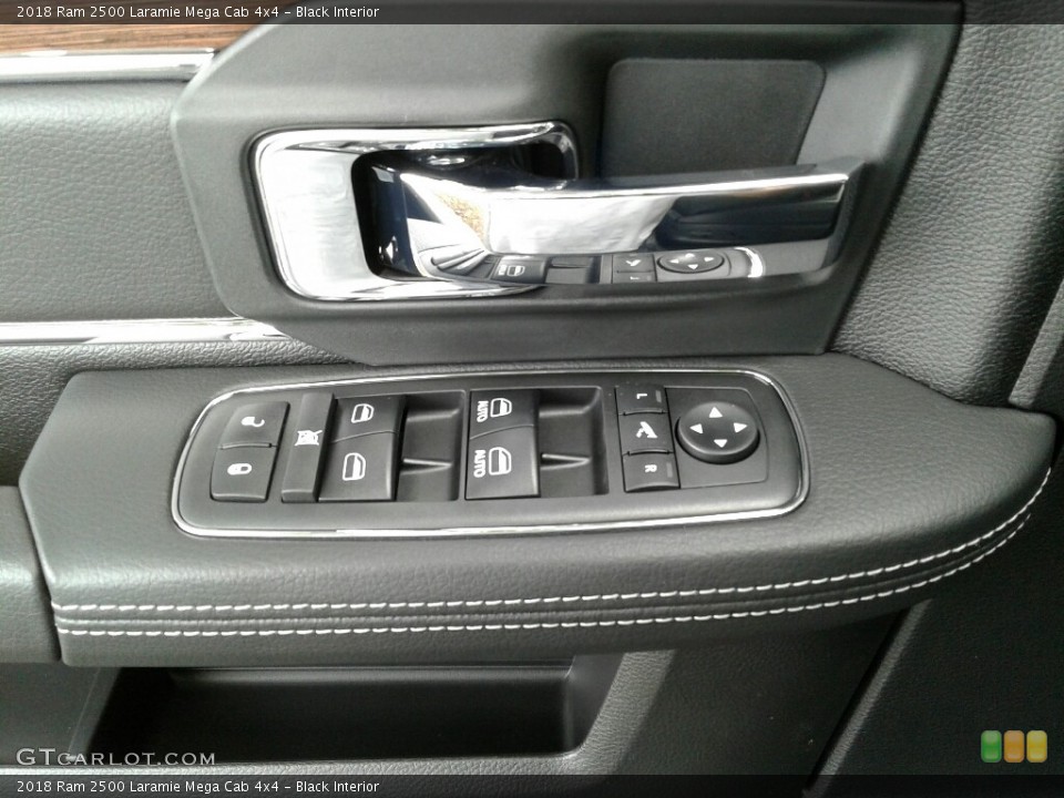 Black Interior Controls for the 2018 Ram 2500 Laramie Mega Cab 4x4 #123203142