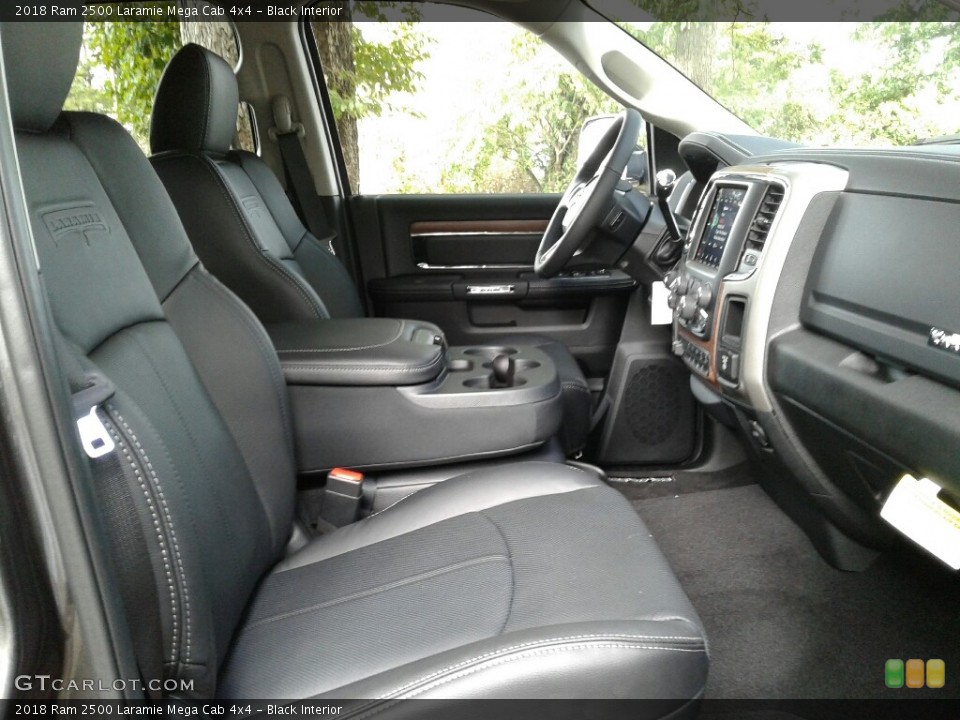 Black Interior Front Seat for the 2018 Ram 2500 Laramie Mega Cab 4x4 #123203286