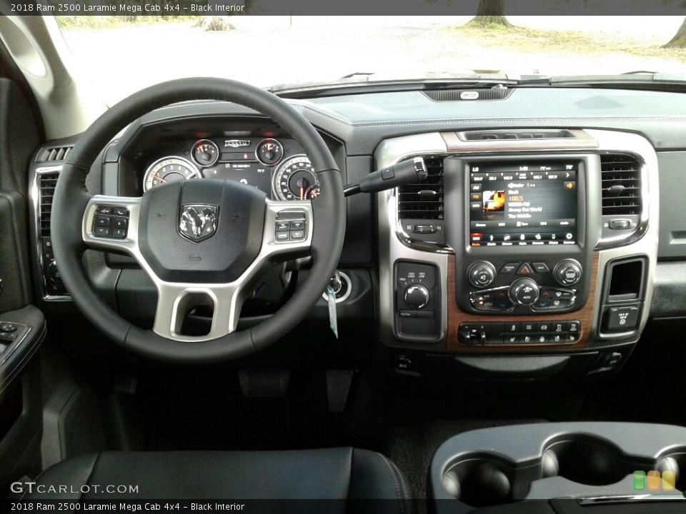 Black Interior Dashboard for the 2018 Ram 2500 Laramie Mega Cab 4x4 #123203346