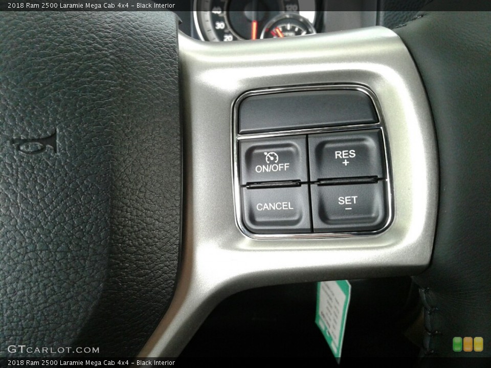 Black Interior Controls for the 2018 Ram 2500 Laramie Mega Cab 4x4 #123203403