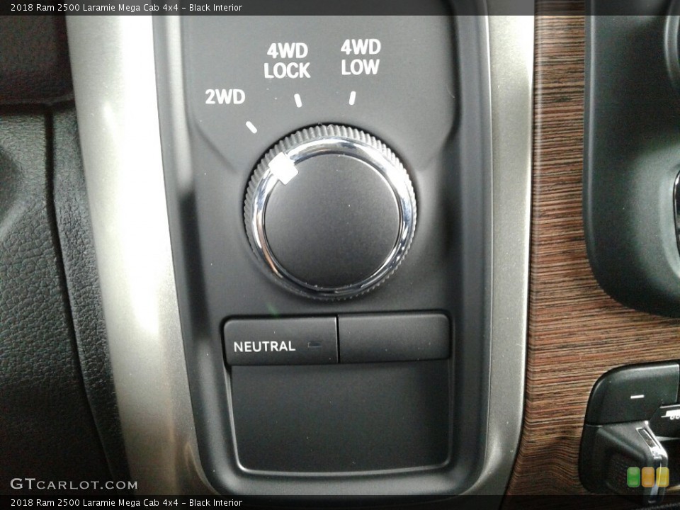 Black Interior Controls for the 2018 Ram 2500 Laramie Mega Cab 4x4 #123203670