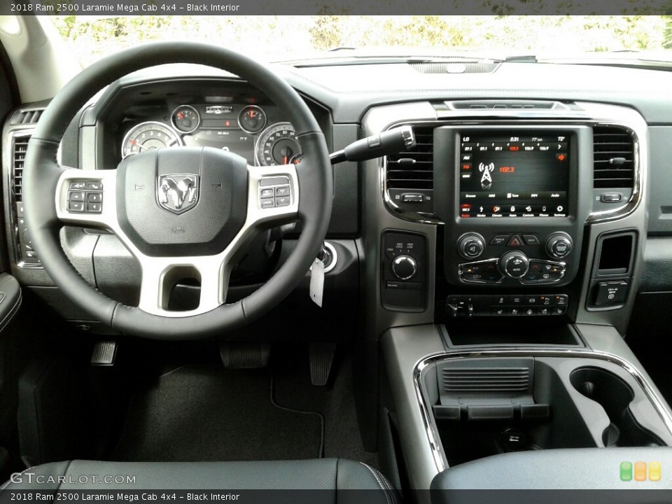 Black Interior Dashboard for the 2018 Ram 2500 Laramie Mega Cab 4x4 #123205725