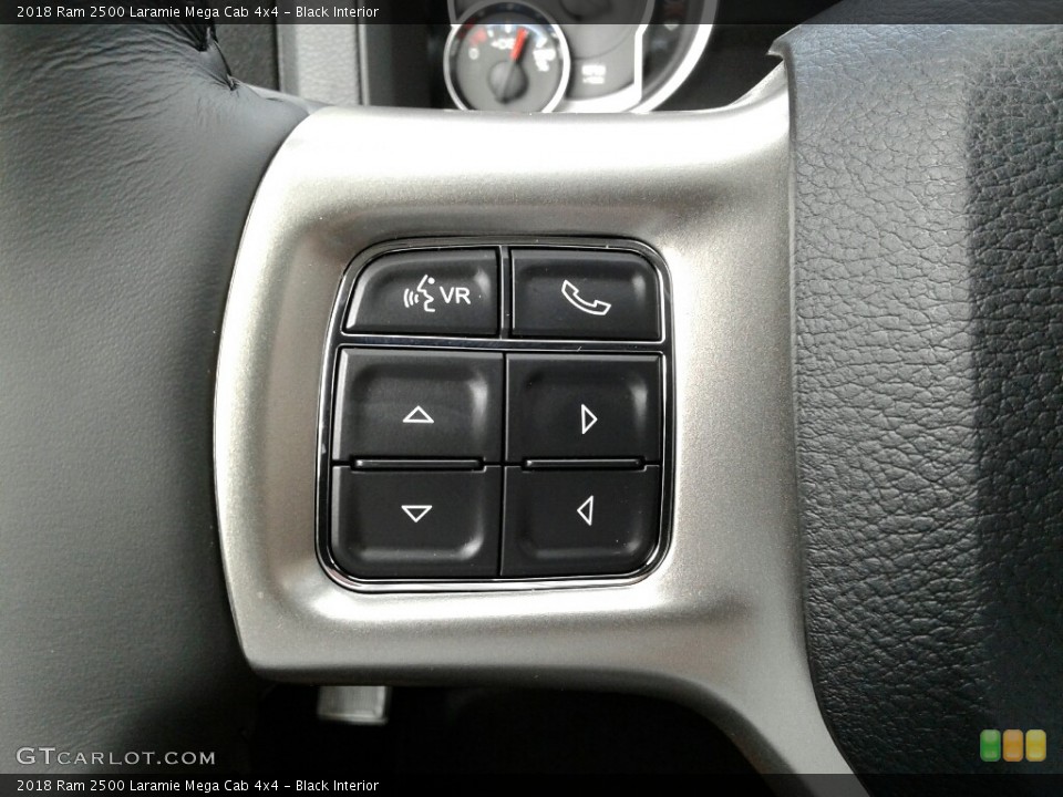 Black Interior Controls for the 2018 Ram 2500 Laramie Mega Cab 4x4 #123205761