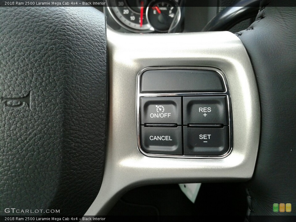 Black Interior Controls for the 2018 Ram 2500 Laramie Mega Cab 4x4 #123205797