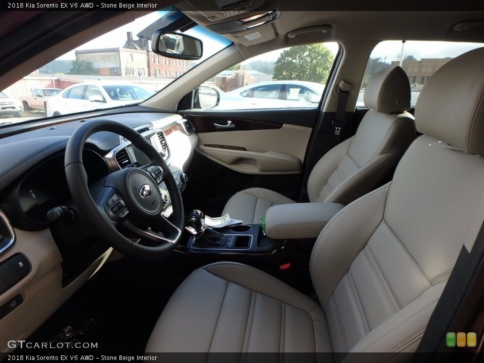 Stone Beige Interior Photo for the 2018 Kia Sorento EX V6 AWD #123212572