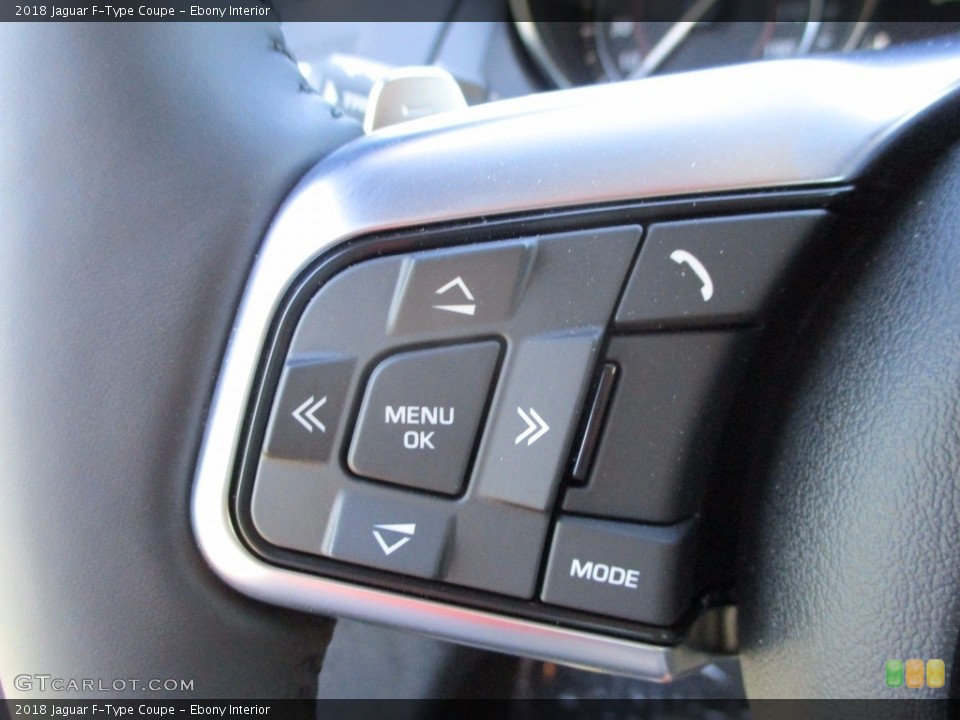 Ebony Interior Controls for the 2018 Jaguar F-Type Coupe #123214744