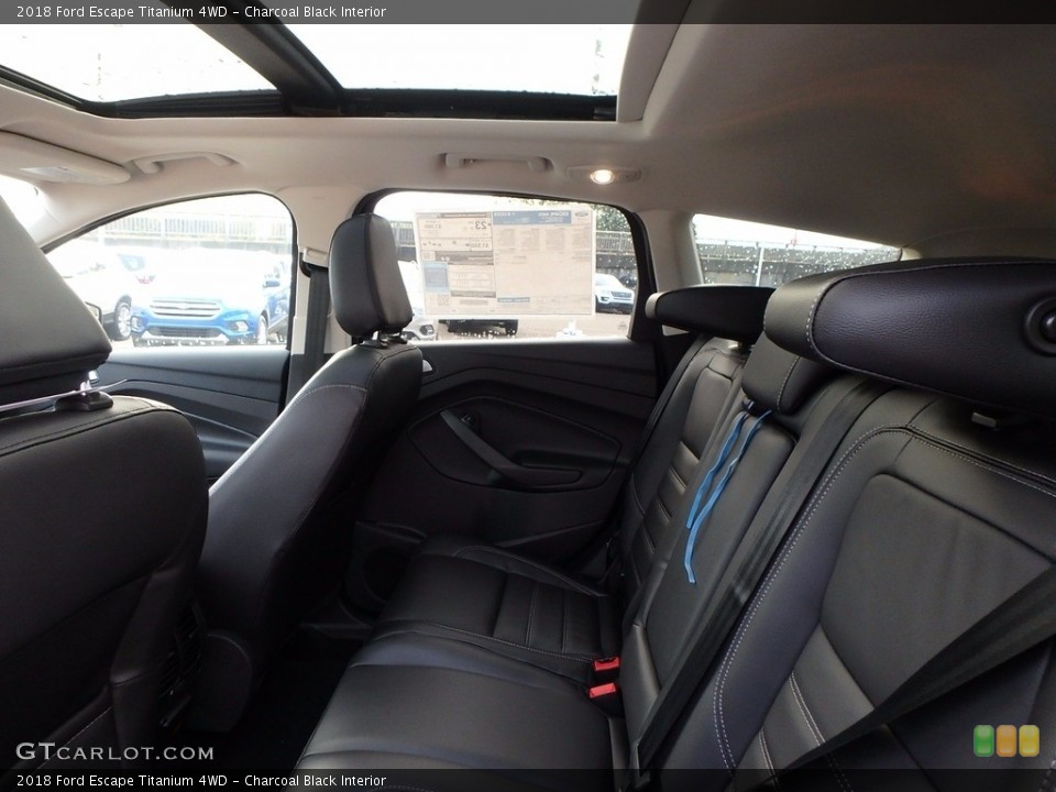 Charcoal Black Interior Rear Seat for the 2018 Ford Escape Titanium 4WD #123215623