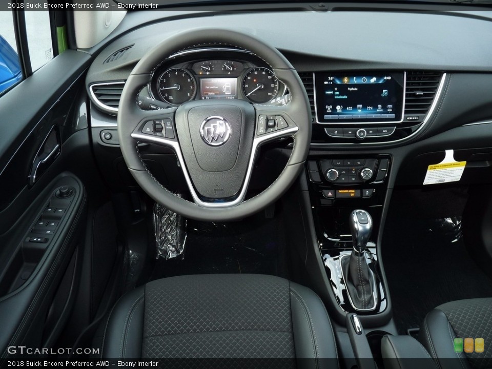 Ebony Interior Dashboard for the 2018 Buick Encore Preferred AWD #123215716