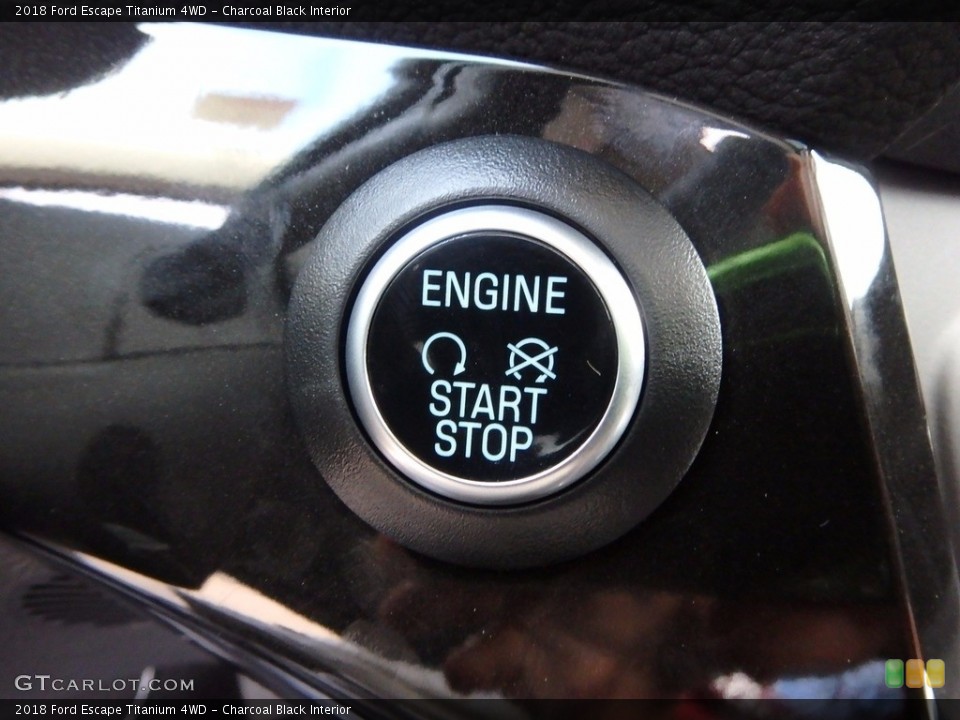 Charcoal Black Interior Controls for the 2018 Ford Escape Titanium 4WD #123215852