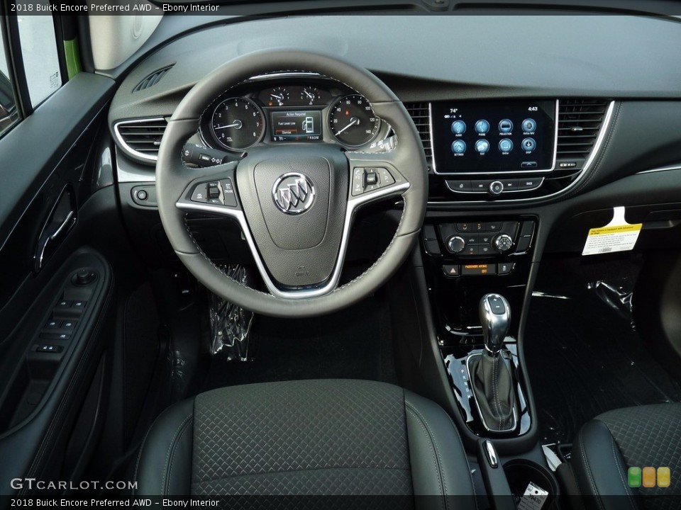 Ebony Interior Dashboard for the 2018 Buick Encore Preferred AWD #123215917