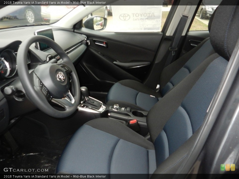 Mid-Blue Black Interior Photo for the 2018 Toyota Yaris iA  #123217156