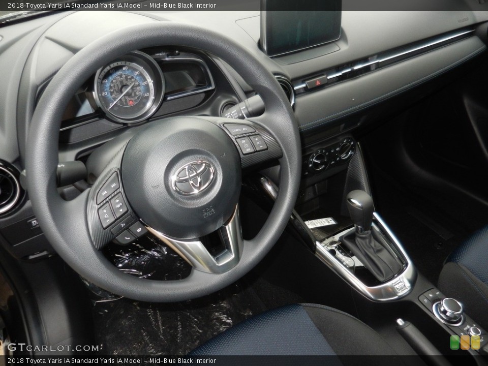 Mid-Blue Black Interior Dashboard for the 2018 Toyota Yaris iA  #123217180