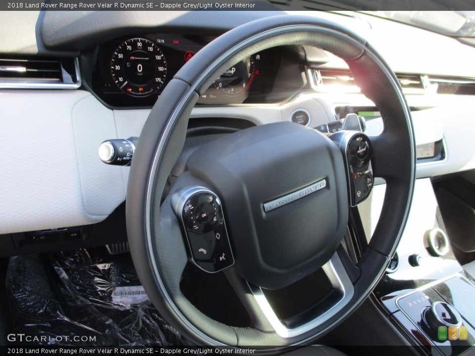 Dapple Grey/Light Oyster Interior Steering Wheel for the 2018 Land Rover Range Rover Velar R Dynamic SE #123218206