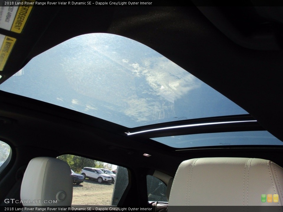 Dapple Grey/Light Oyster Interior Sunroof for the 2018 Land Rover Range Rover Velar R Dynamic SE #123218224