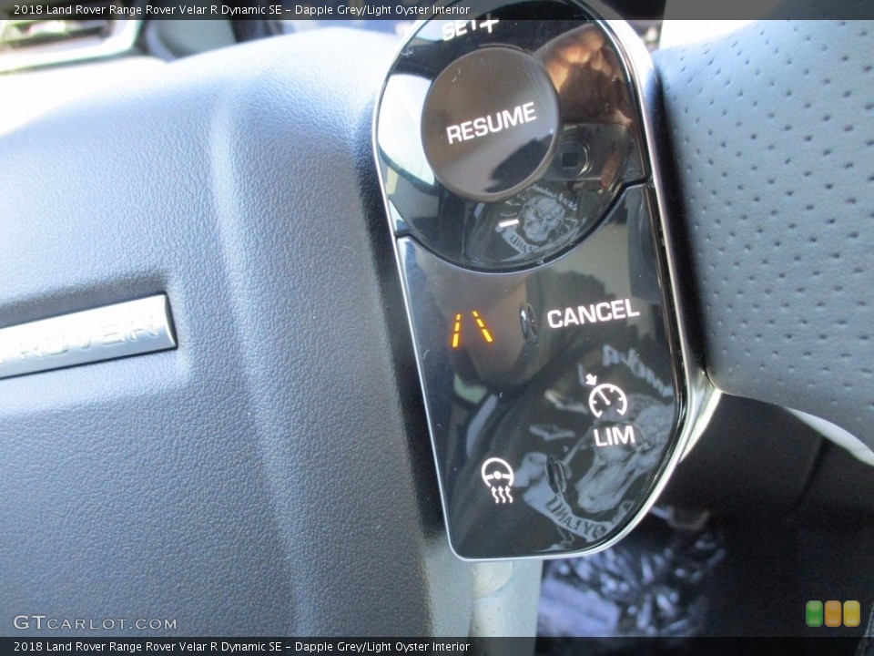 Dapple Grey/Light Oyster Interior Controls for the 2018 Land Rover Range Rover Velar R Dynamic SE #123218308