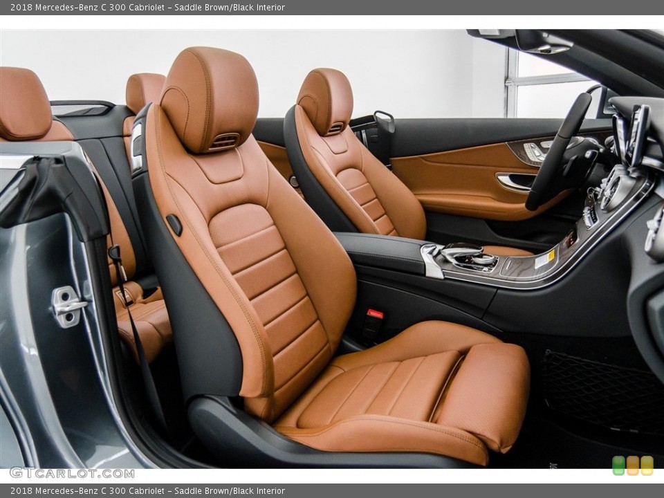 Saddle Brown/Black Interior Photo for the 2018 Mercedes-Benz C 300 Cabriolet #123221743