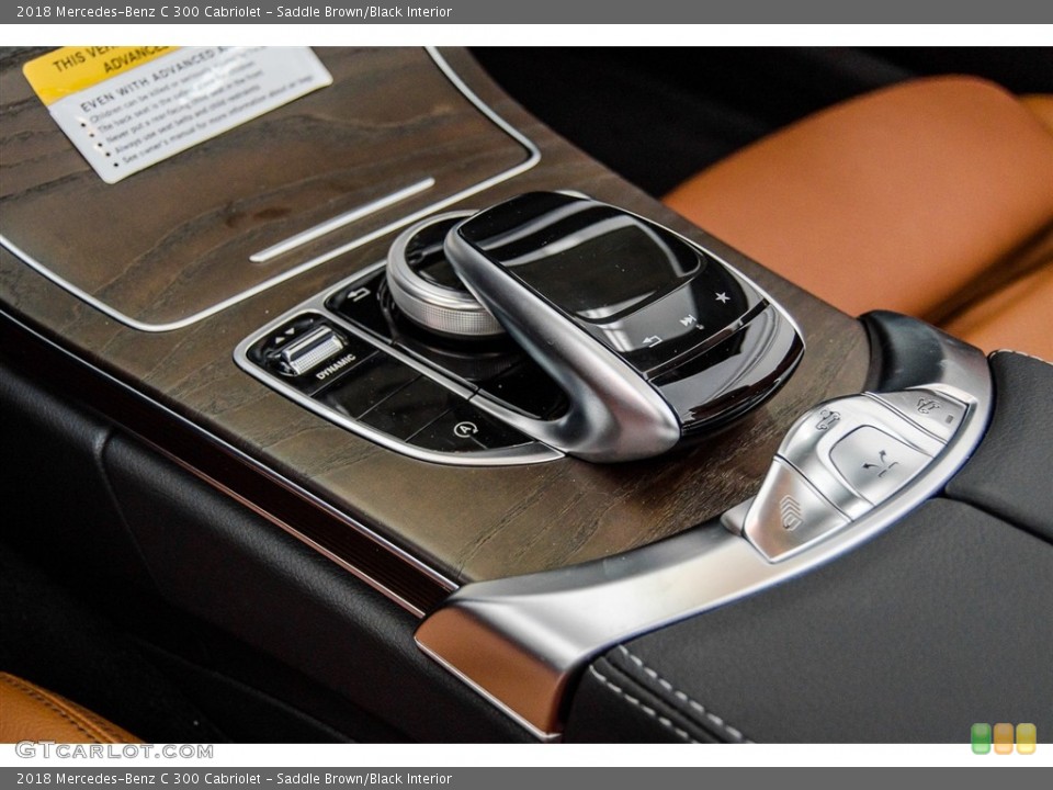 Saddle Brown/Black Interior Controls for the 2018 Mercedes-Benz C 300 Cabriolet #123221872
