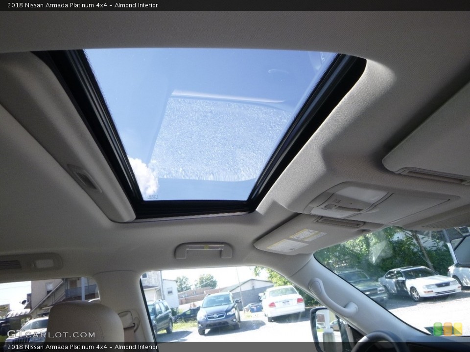 Almond Interior Sunroof for the 2018 Nissan Armada Platinum 4x4 #123222373