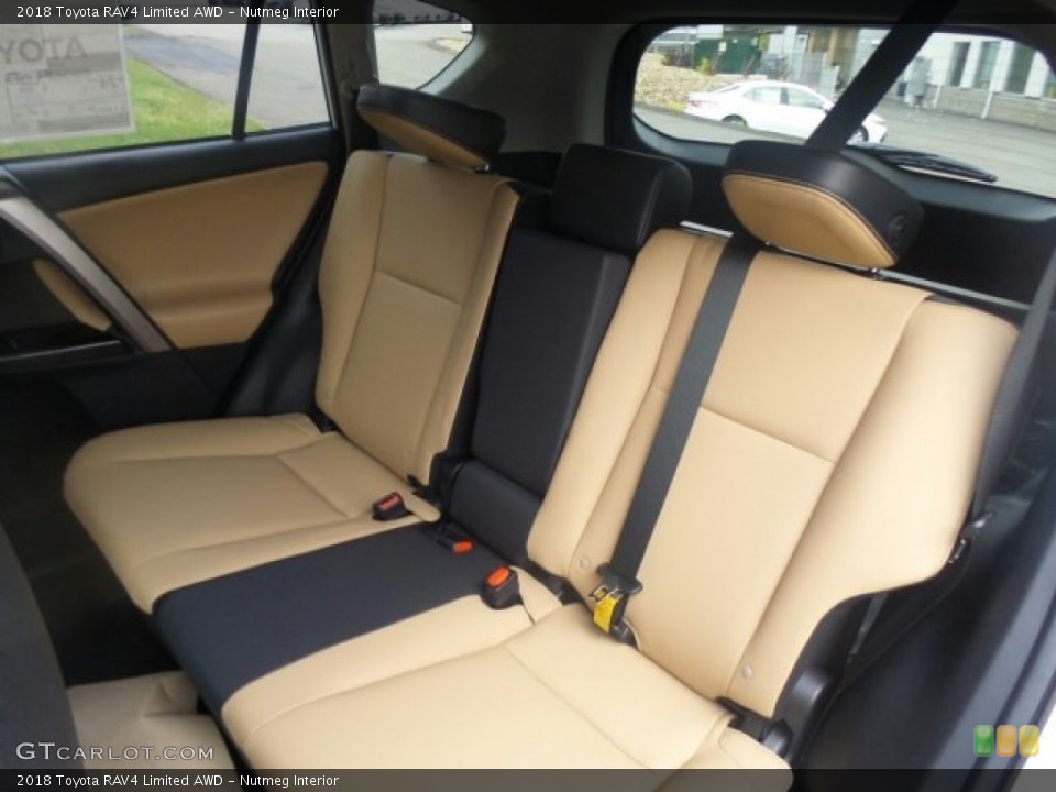 Nutmeg Interior Rear Seat for the 2018 Toyota RAV4 Limited AWD #123227674