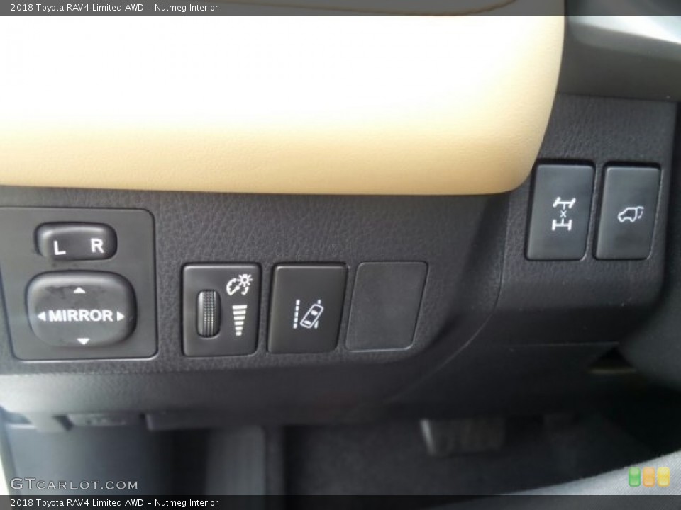 Nutmeg Interior Controls for the 2018 Toyota RAV4 Limited AWD #123227707