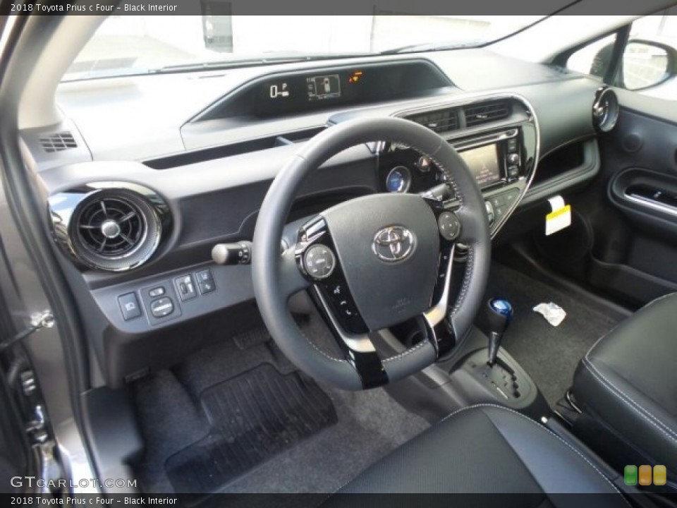 Black 2018 Toyota Prius c Interiors