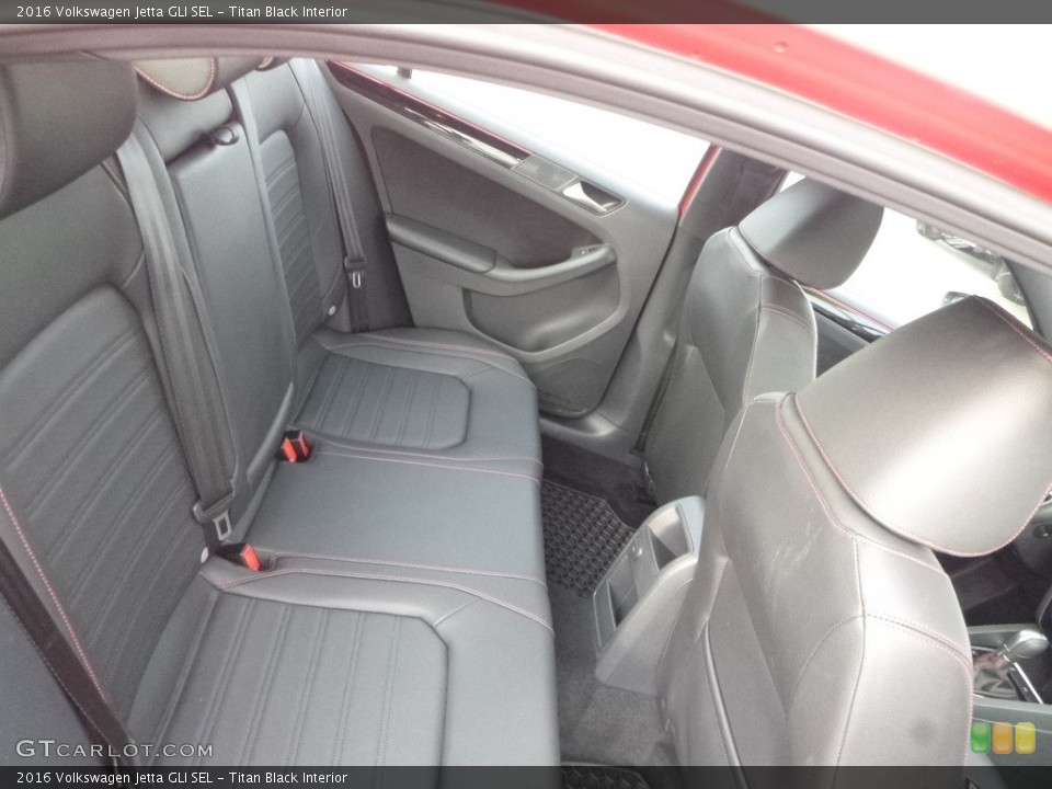 Titan Black Interior Rear Seat for the 2016 Volkswagen Jetta GLI SEL #123231850