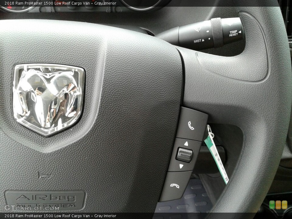 Gray Interior Controls for the 2018 Ram ProMaster 1500 Low Roof Cargo Van #123232573