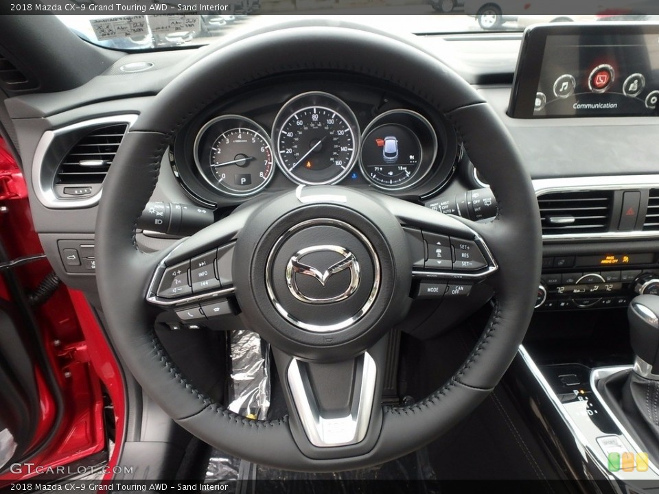 Sand Interior Steering Wheel for the 2018 Mazda CX-9 Grand Touring AWD #123237070