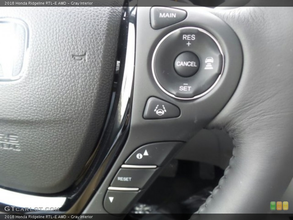 Gray Interior Controls for the 2018 Honda Ridgeline RTL-E AWD #123237319