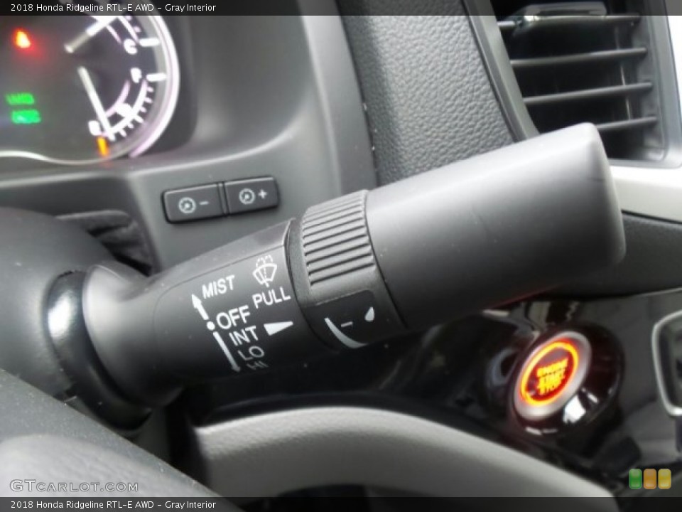 Gray Interior Controls for the 2018 Honda Ridgeline RTL-E AWD #123237334