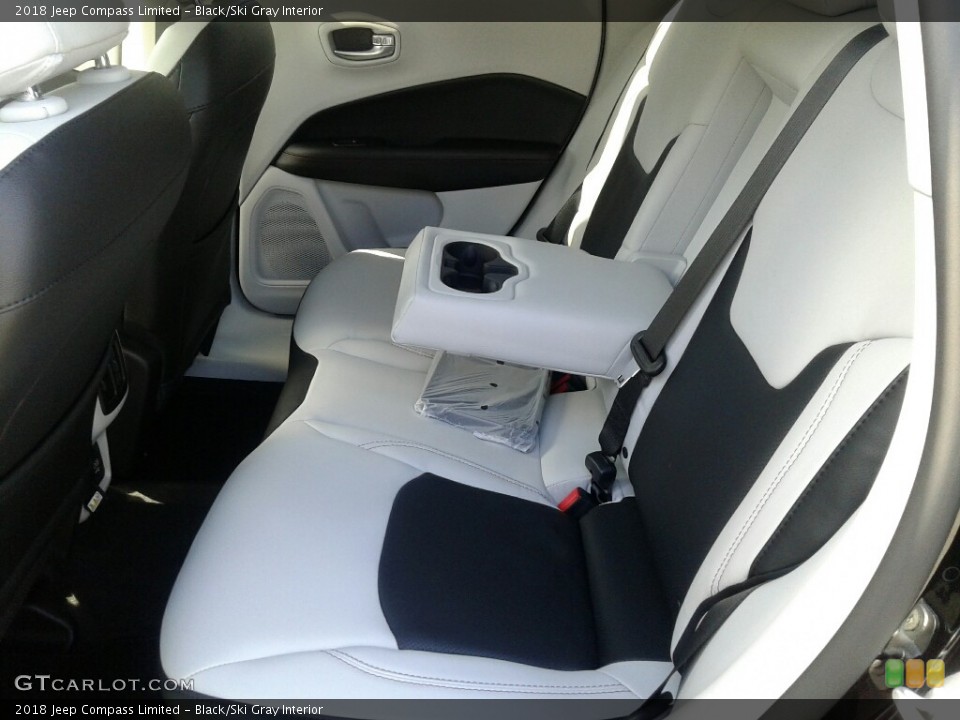 Black/Ski Gray Interior Rear Seat for the 2018 Jeep Compass Limited #123242257