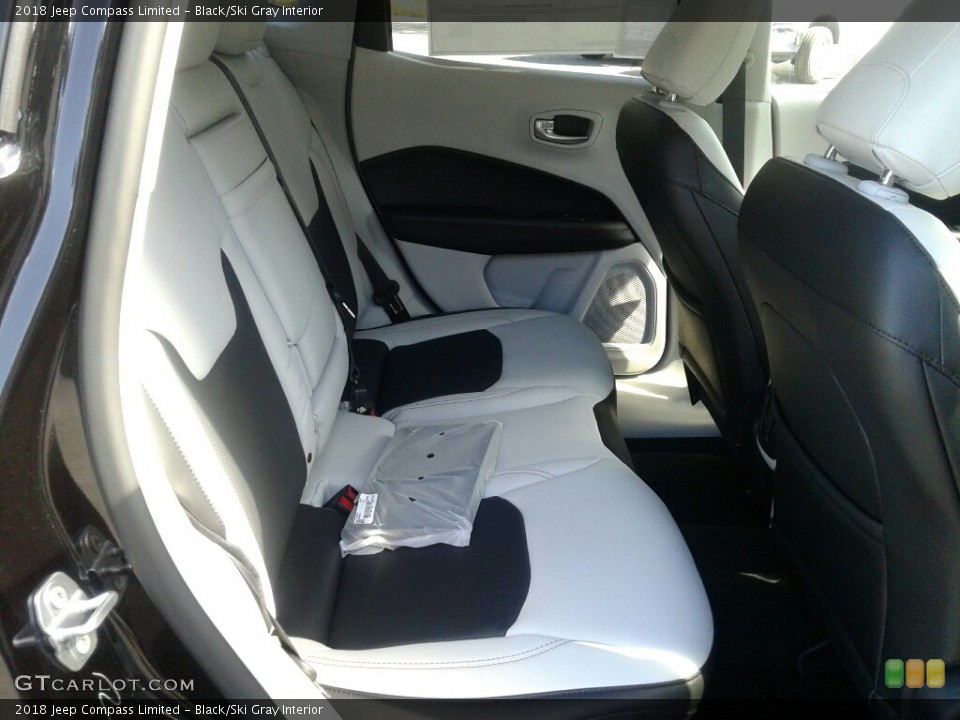 Black/Ski Gray Interior Rear Seat for the 2018 Jeep Compass Limited #123242284