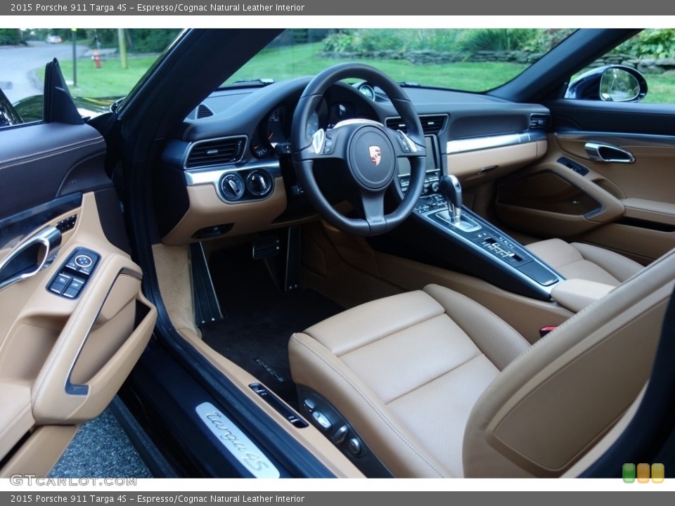 Espresso/Cognac Natural Leather Interior Photo for the 2015 Porsche 911 Targa 4S #123243229