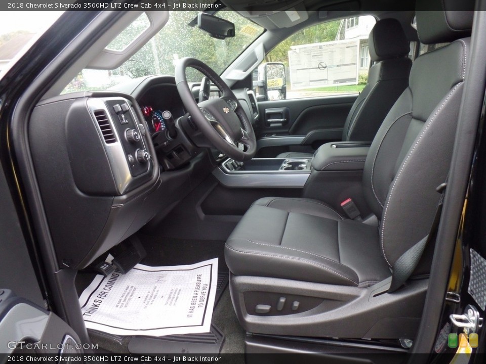 Jet Black Interior Photo for the 2018 Chevrolet Silverado 3500HD LTZ Crew Cab 4x4 #123245695