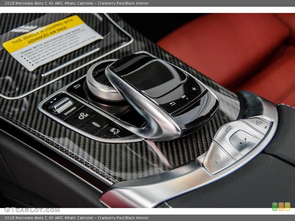 Cranberry Red/Black Interior Controls for the 2018 Mercedes-Benz C 43 AMG 4Matic Cabriolet #123246664