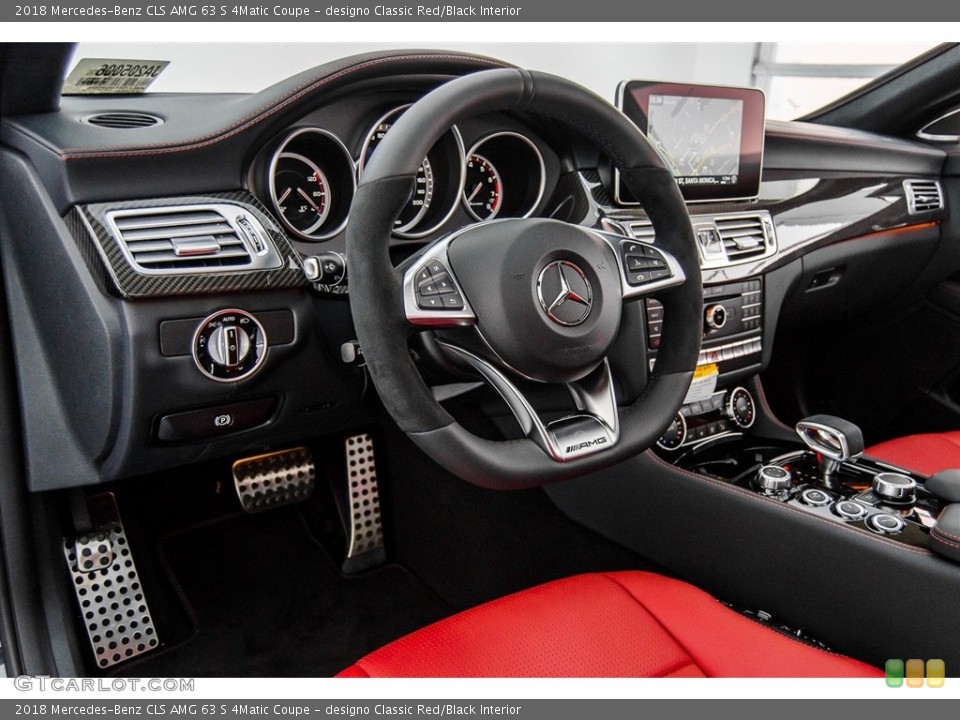 designo Classic Red/Black Interior Dashboard for the 2018 Mercedes-Benz CLS AMG 63 S 4Matic Coupe #123247225