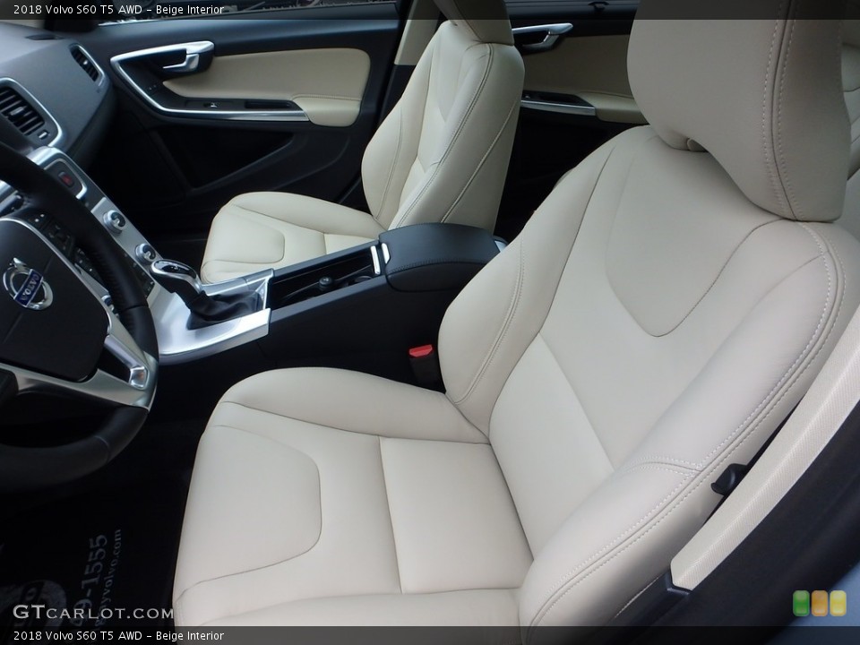 Beige Interior Front Seat for the 2018 Volvo S60 T5 AWD #123247903