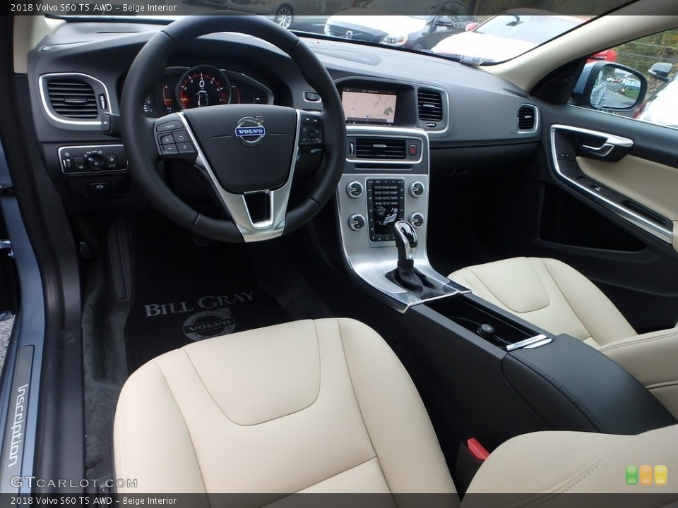 Beige Interior Photo for the 2018 Volvo S60 T5 AWD #123247954